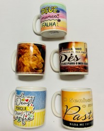 Caneca porcelana 300 ml, cada
