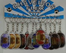 Chaveiro chapinha arca da aliana,com 12 ps