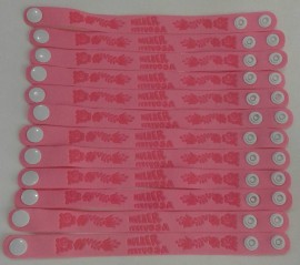 Pulseiras borracha mulher virtuosa,com 12 ps