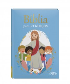 Bblia para crianas capa almofada azul, cada