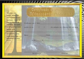 Certificado de ordenao ao ministrio Diaconal,cada