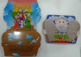 Livro Pop-up,Histrias de Moiss,cada