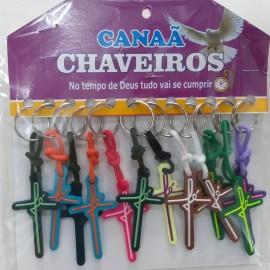 Chaveiro borracha palavra f modelo novo,com 12 ps