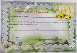 Certificado Casamento c/10 ps