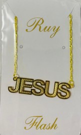 Kit corrente com pingente folheado ( Jesus grande)