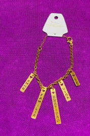 Pulseira folheada Amor/famlia/gratido/vida/f