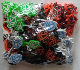 Chaveiro borracha escudo da f,com 100 ps